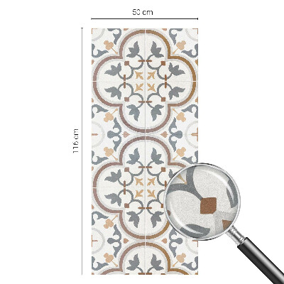 Opaque window film stained glass style Tiled ornaments