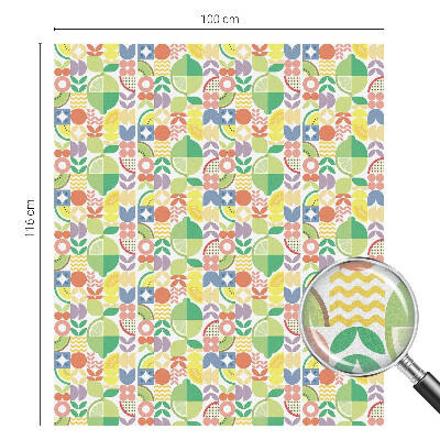 Patterned window film Colorful fruits