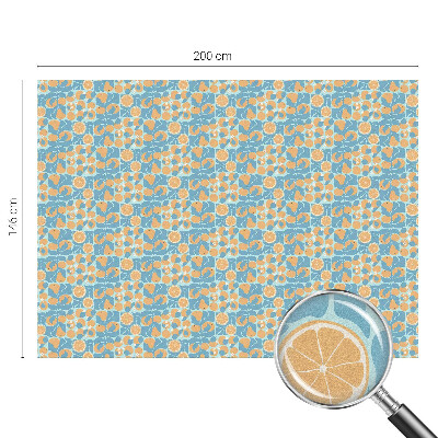 Frosted glass film stained glass effect Fishy citrus