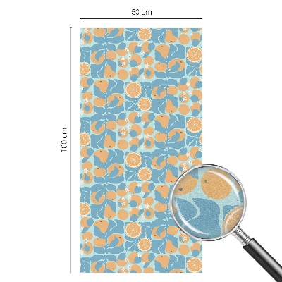 Frosted glass film stained glass effect Fishy citrus