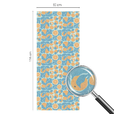 Frosted glass film stained glass effect Fishy citrus