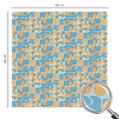 Frosted glass film stained glass effect Fishy citrus