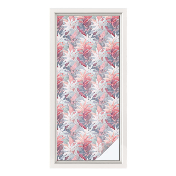 Patterned window film Flower leaves