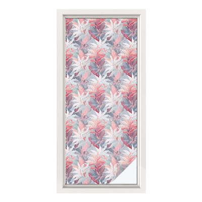 Patterned window film Flower leaves
