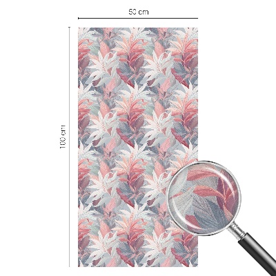 Patterned window film Flower leaves