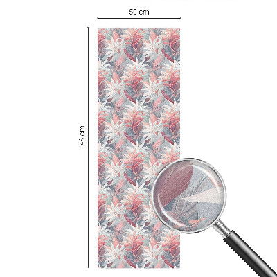 Patterned window film Flower leaves
