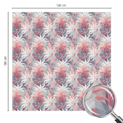 Patterned window film Flower leaves