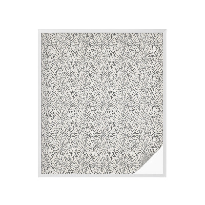 Opaque window film stained glass style Leaves flowers