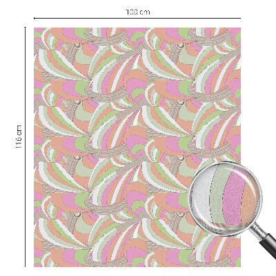 Colored window film stained glass Colorful zigzag