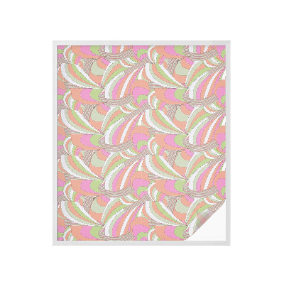 Colored window film stained glass Colorful zigzag