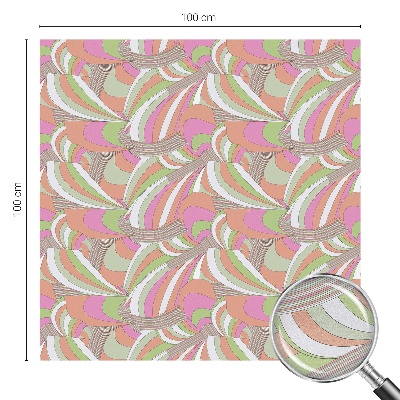 Colored window film stained glass Colorful zigzag