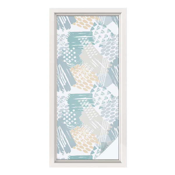 Privacy window film Abstract mosaic