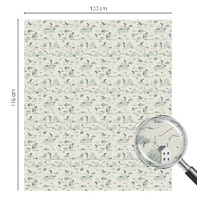 Patterned window film An idyllic village