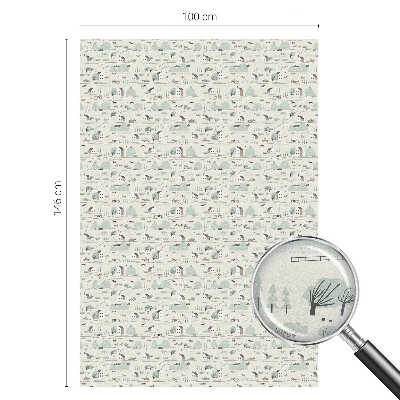 Patterned window film An idyllic village