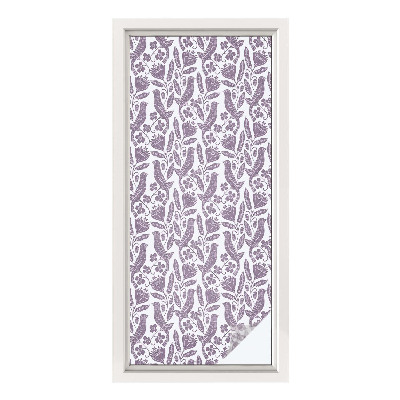 Frosted glass film stained glass effect Folk motifs