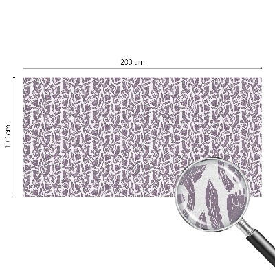 Frosted glass film stained glass effect Folk motifs