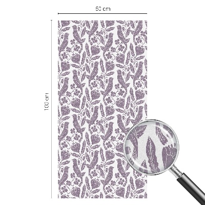 Frosted glass film stained glass effect Folk motifs