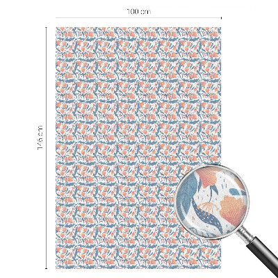 Opaque window film stained glass style A floral feast