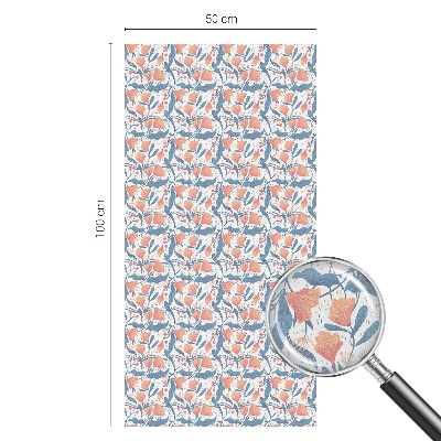 Opaque window film stained glass style A floral feast