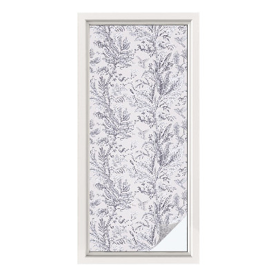 Patterned window film Leaves and butterflies