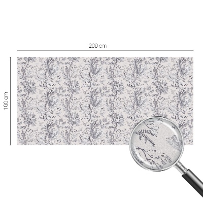 Patterned window film Leaves and butterflies