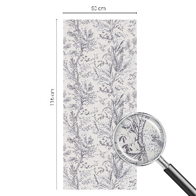 Patterned window film Leaves and butterflies