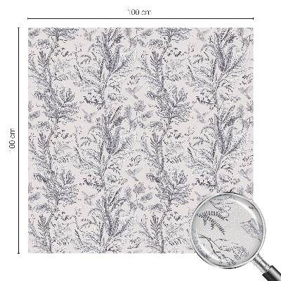 Patterned window film Leaves and butterflies