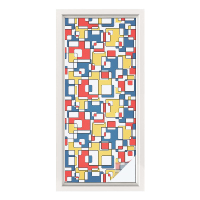 Colored window film stained glass Geometric shapes