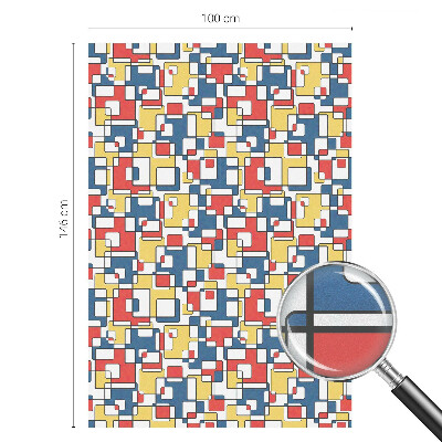 Colored window film stained glass Geometric shapes