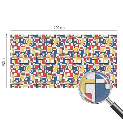 Colored window film stained glass Geometric shapes