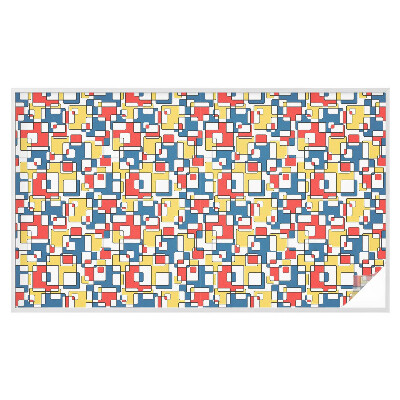 Colored window film stained glass Geometric shapes