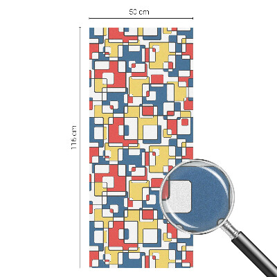 Colored window film stained glass Geometric shapes