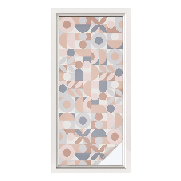 Opaque window film stained glass style Abstract mosaic