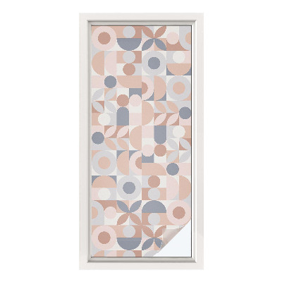 Opaque window film stained glass style Abstract mosaic