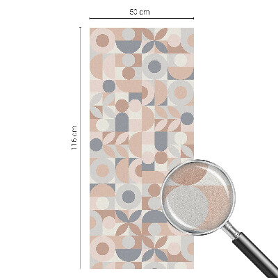 Opaque window film stained glass style Abstract mosaic