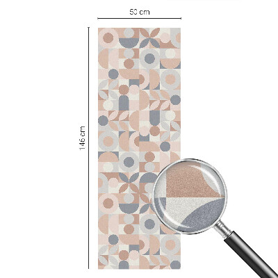 Opaque window film stained glass style Abstract mosaic