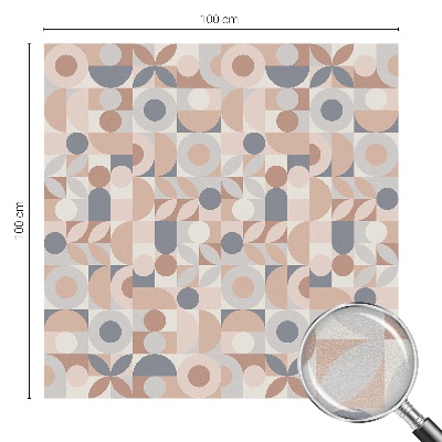 Opaque window film stained glass style Abstract mosaic