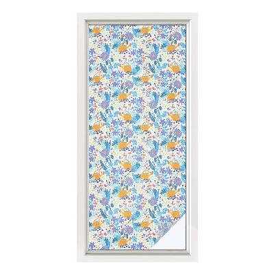 Patterned window film Plant motif