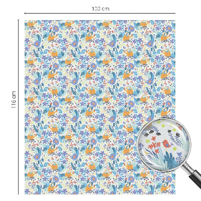 Patterned window film Plant motif