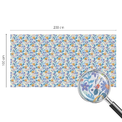 Patterned window film Plant motif