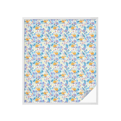 Patterned window film Plant motif