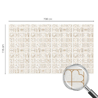 Opaque window film stained glass style Geometric love