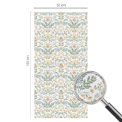 Patterned window film Floral symmetry