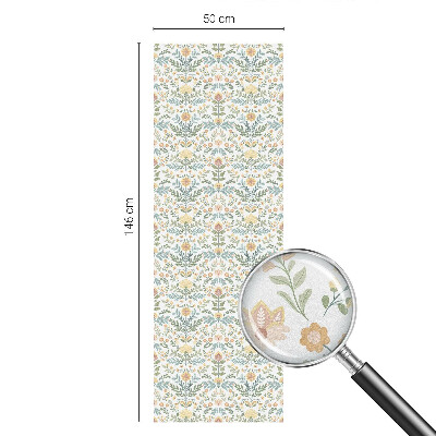 Patterned window film Floral symmetry