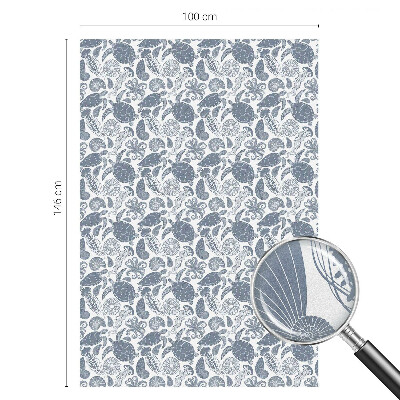 Colored window film stained glass Ocean life