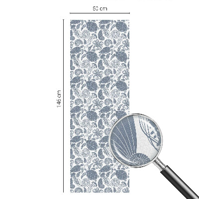 Colored window film stained glass Ocean life