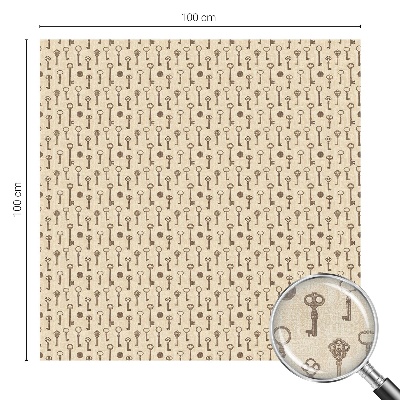 Frosted glass film stained glass effect Mysterious keys