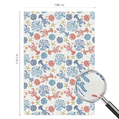 Patterned window film Crayfish corals