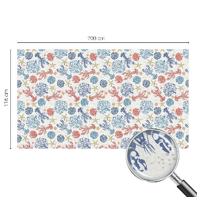 Patterned window film Crayfish corals