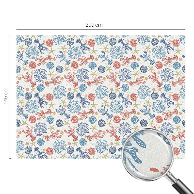 Patterned window film Crayfish corals